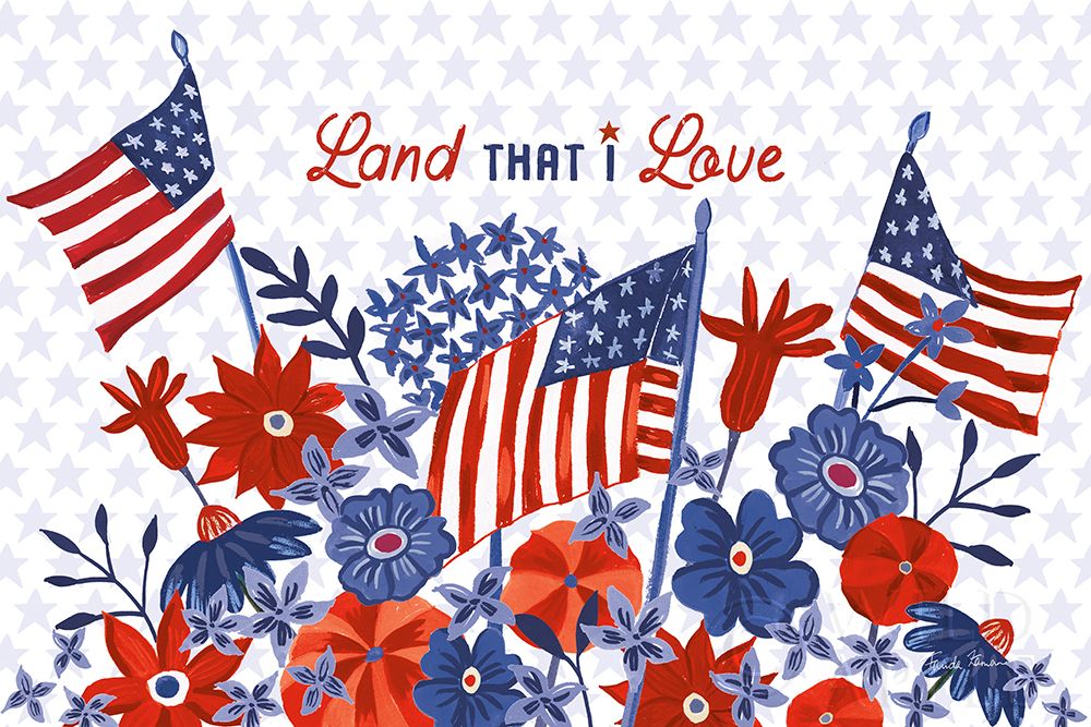 Art Print: America the Beautiful I Love