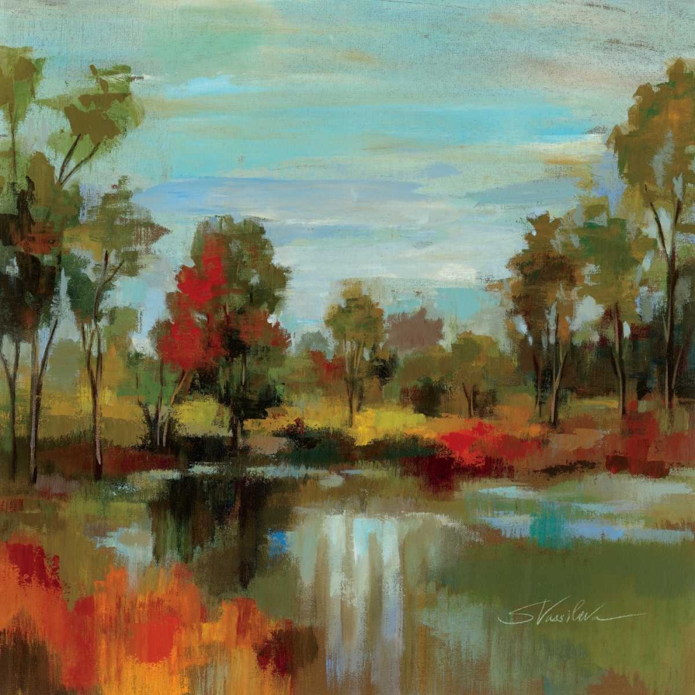 Wall Art Painting id:19044, Name: Hidden Pond Hues I, Artist: Vassileva, Silvia