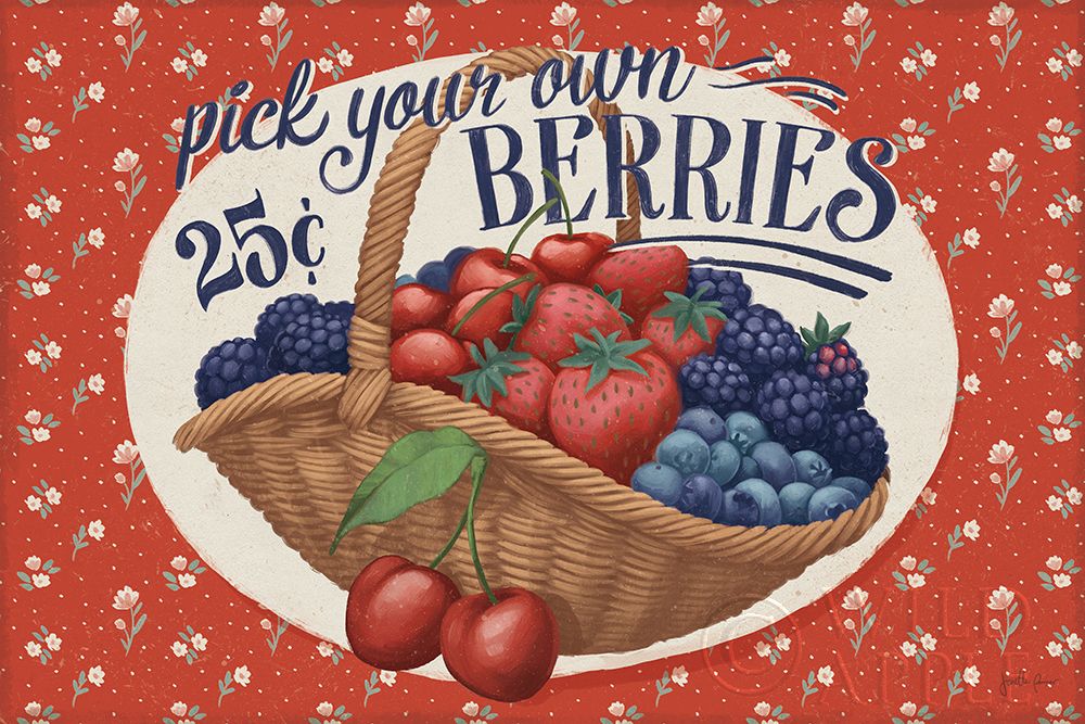 Wall Art Painting id:431321, Name: Berry Breeze I, Artist: Penner, Janelle
