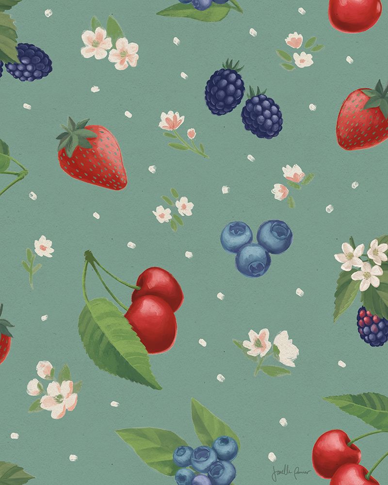 Wall Art Painting id:550817, Name: Berry Breeze Pattern ID, Artist: Penner, Janelle