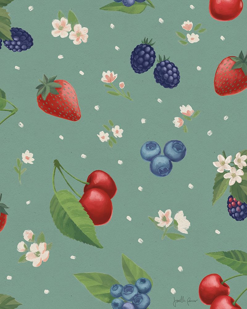 Art Print: Berry Breeze Pattern ID