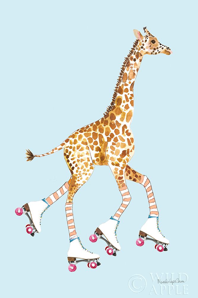 Art Print: Giraffe Joy Ride II