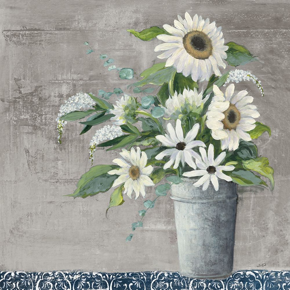 Wall Art Painting id:448059, Name: Late Summer Bouquet II Rustic, Artist: Purinton, Julia