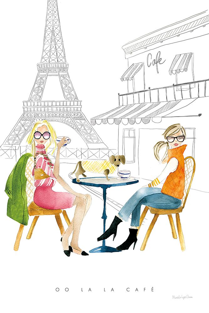Art Print: Paris Girlfriends III