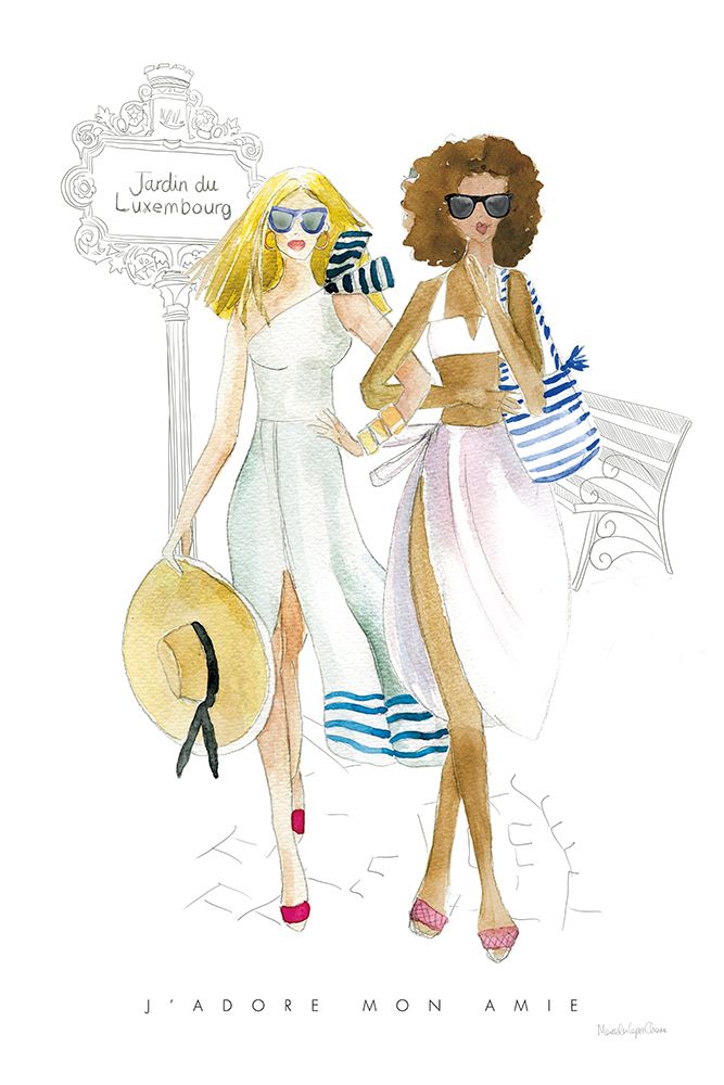 Art Print: Paris Girlfriends IV