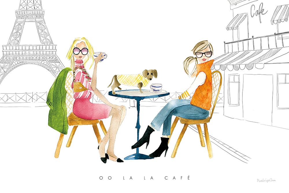Art Print: Paris Girlfriends III v2