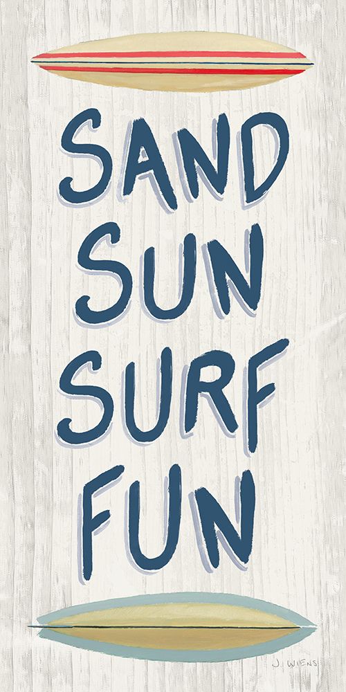 Wall Art Painting id:451494, Name: Beach Time V Fun, Artist: Wiens, James