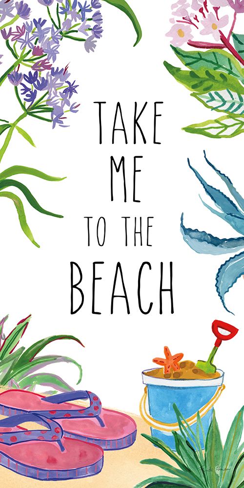 Art Print: Tropical Home V on White