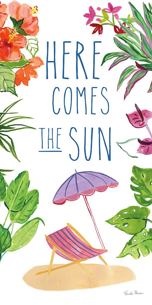 Art Print: Tropical Home VIII on White