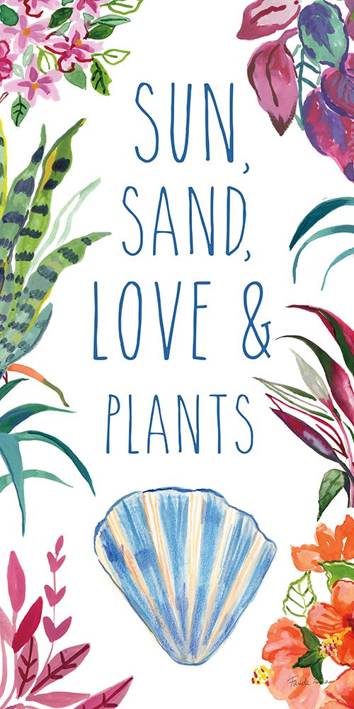 Art Print: Tropical Home X on White