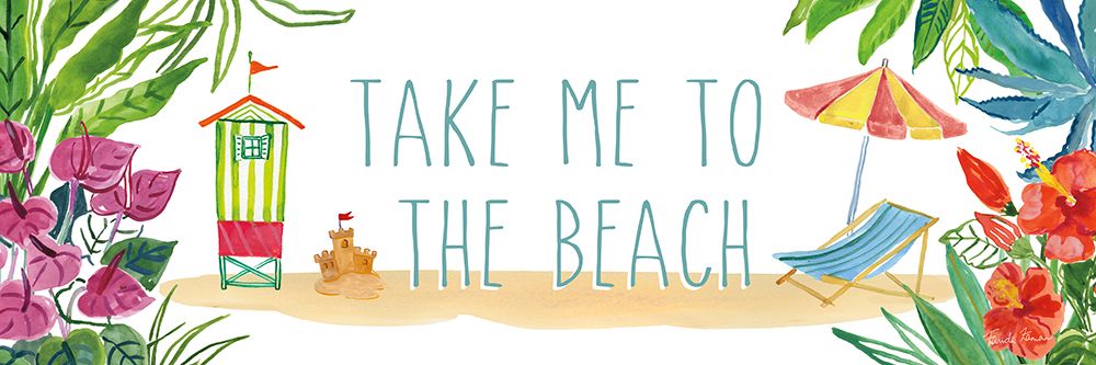 Art Print: Tropical Home XII on White