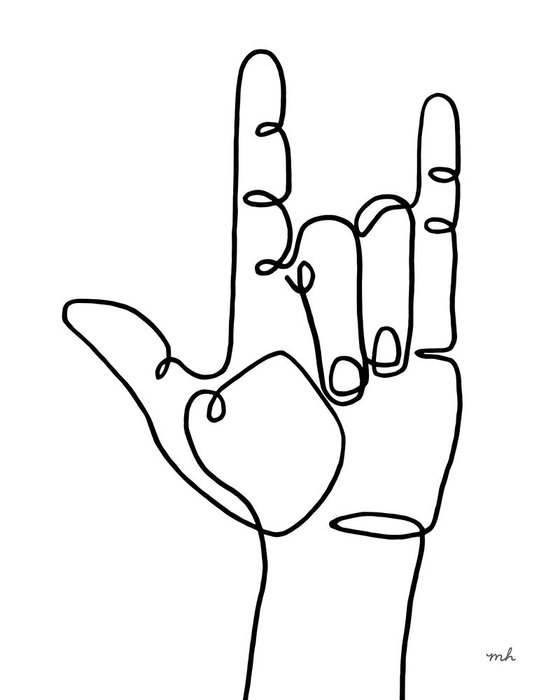 Wall art: Love Sign, by Hershey, Moira