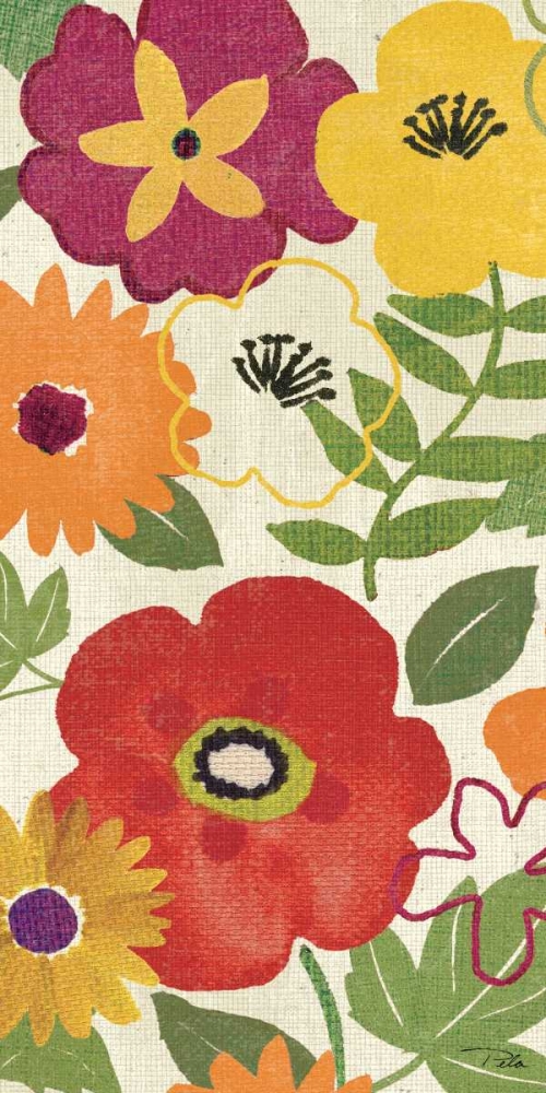 Art Print: Watercolor Garden Panel II