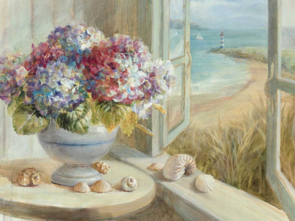 Art Print: Coastal Hydrangea