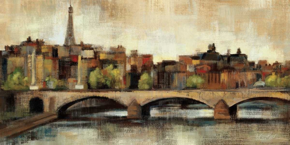Wall art: Paris Bridge I Spice, by Vassileva, Silvia