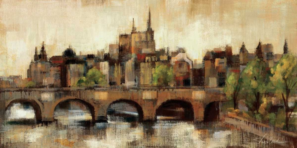 Wall art: Paris Bridge II Spice, by Vassileva, Silvia