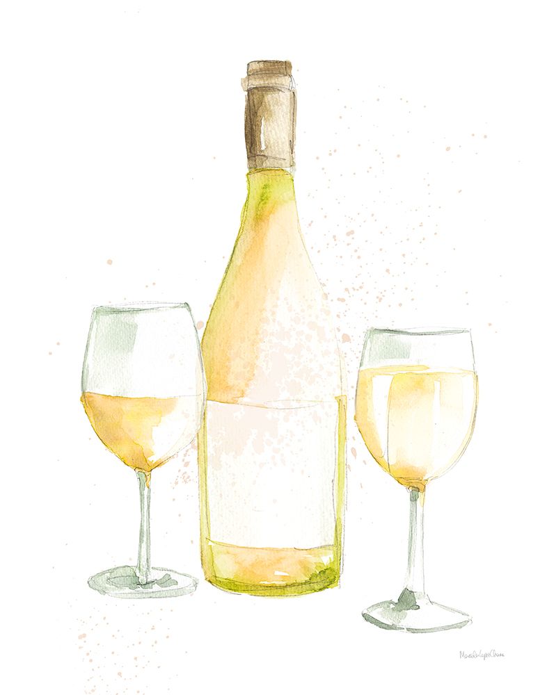 Art Print: Pop the Cork II White Wine