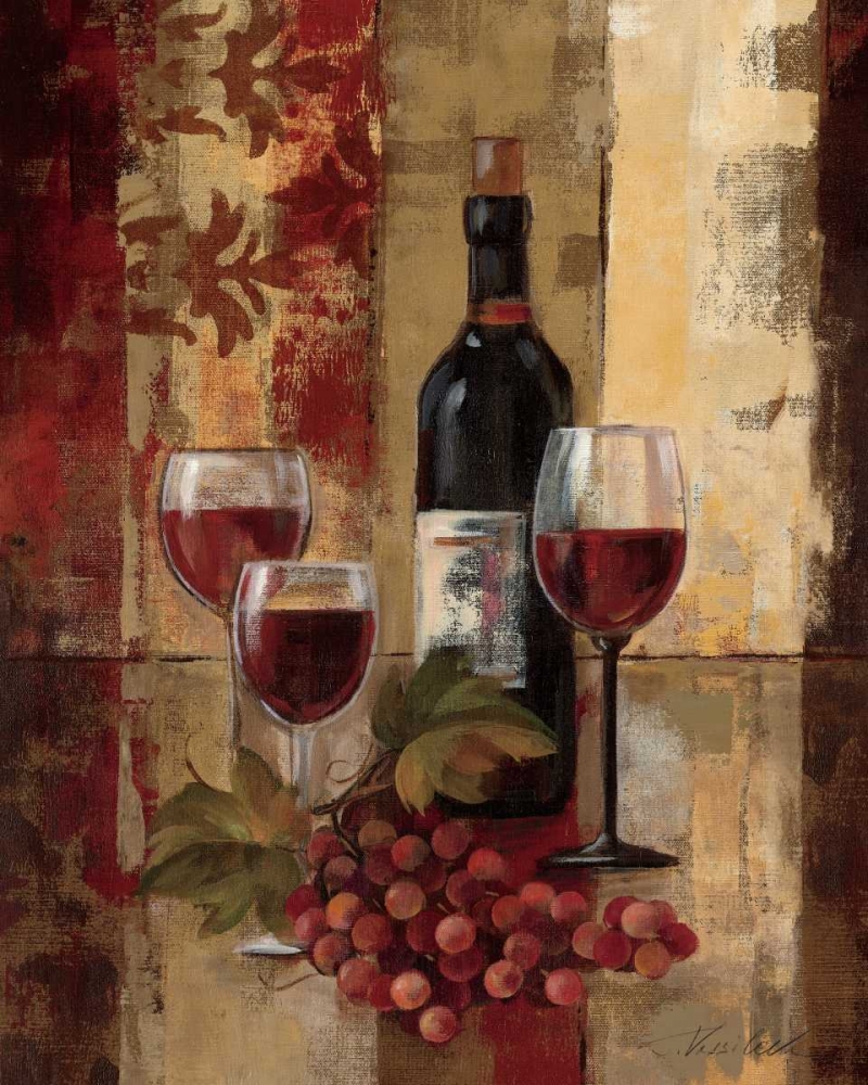 Wall Art Painting id:18337, Name: Graffiti and Wine II, Artist: Vassileva, Silvia