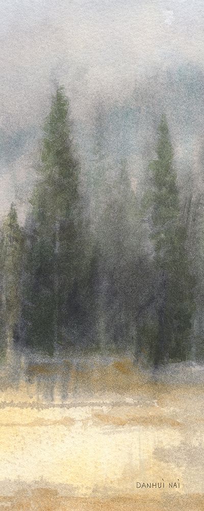 Art Print: Misty Pines Panel II