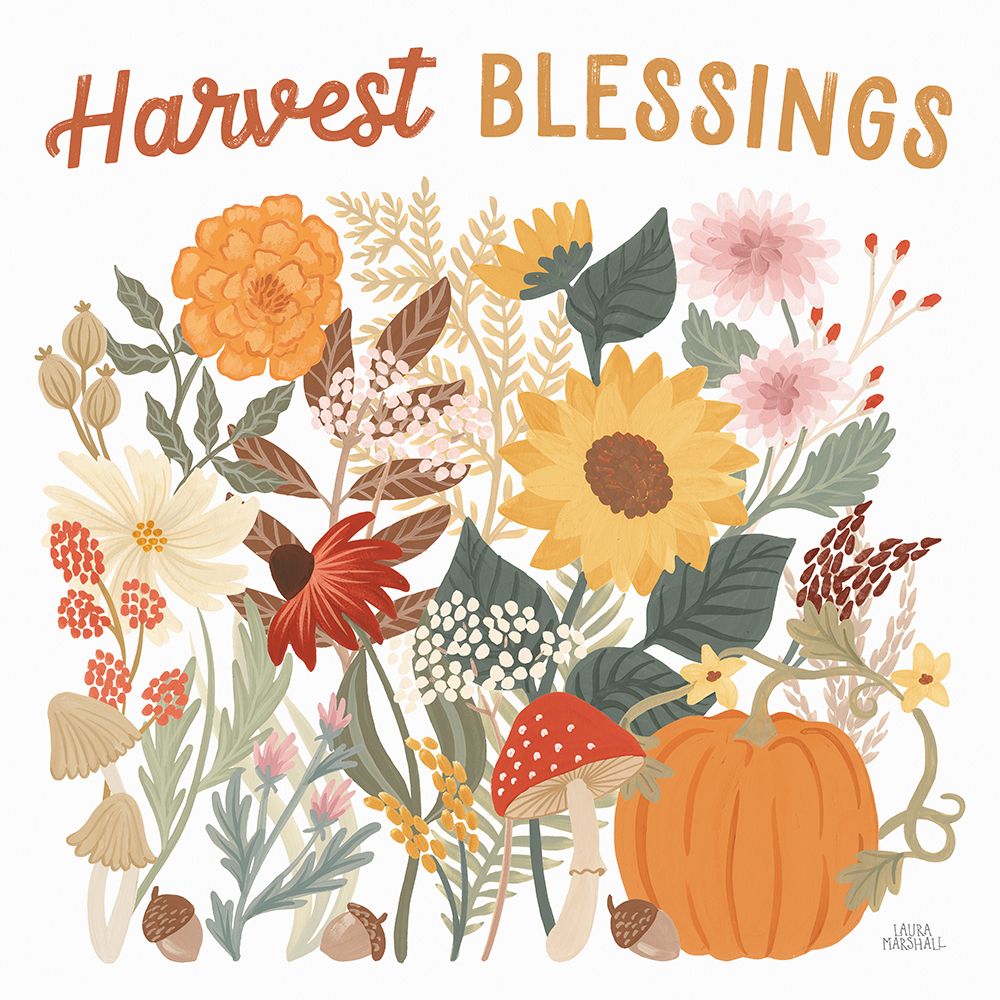 Wall Art Painting id:539493, Name: Autumn Meadow II, Artist: Marshall, Laura