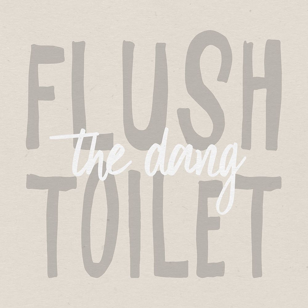 Art Print: Bathroom Advice III Neutral