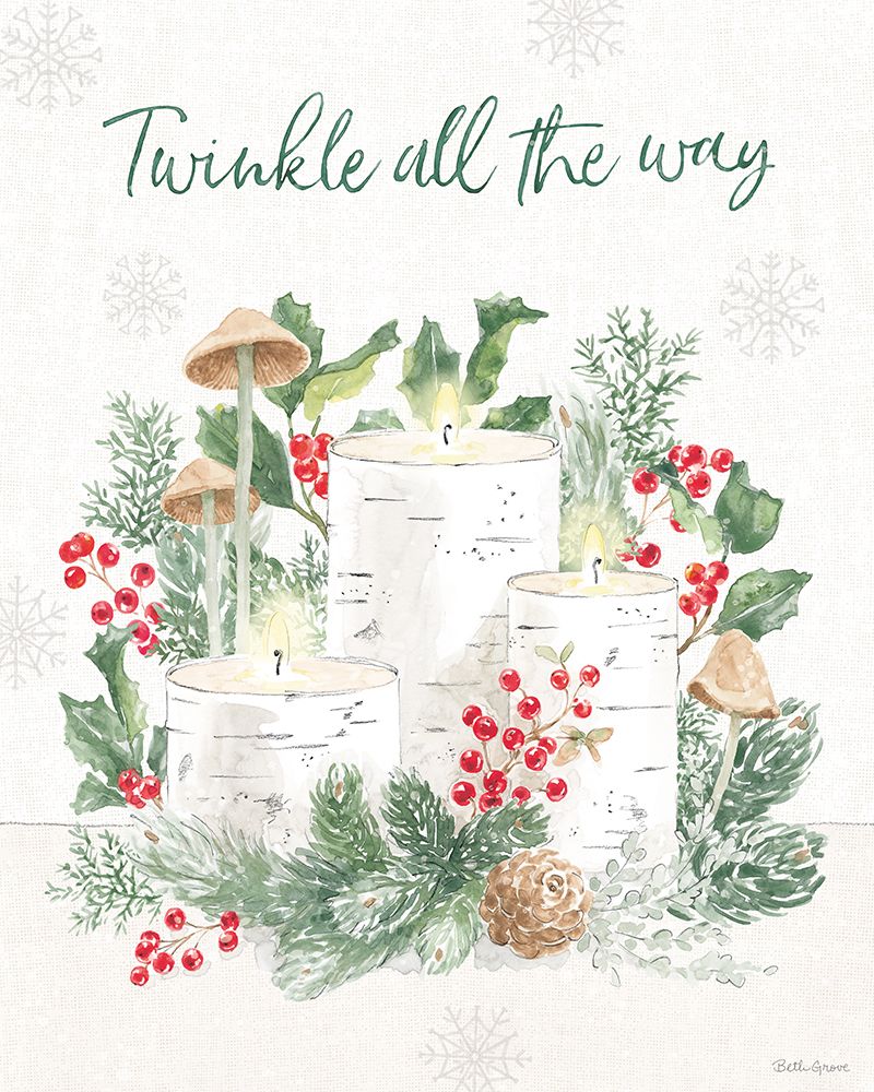 Wall Art Painting id:542352, Name: Christmas Charm IV, Artist: Grove, Beth