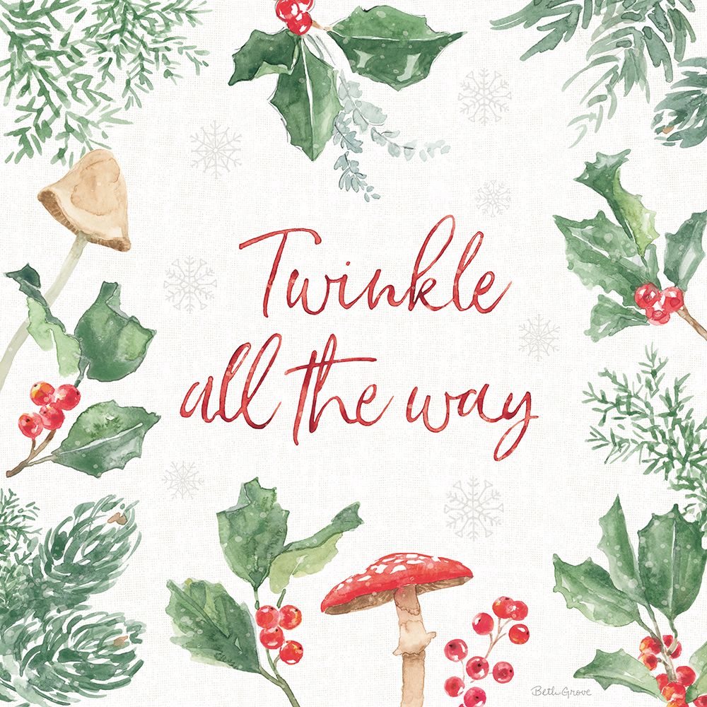 Wall Art Painting id:542356, Name: Christmas Charm VIII, Artist: Grove, Beth