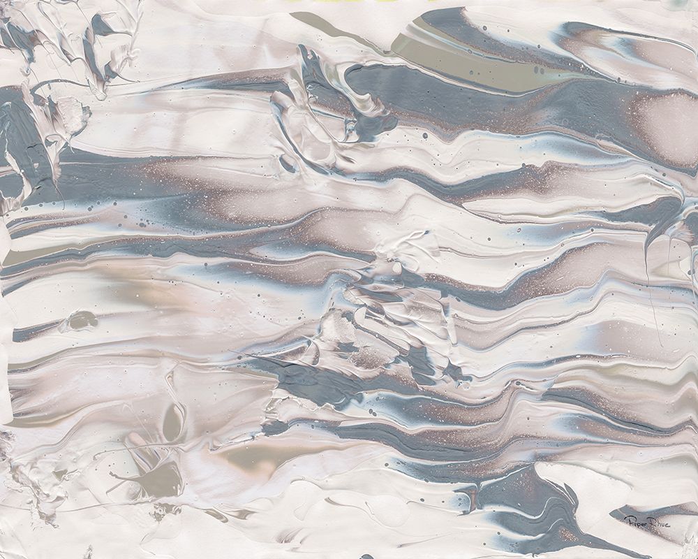 Art Print: Marbling V Neutral