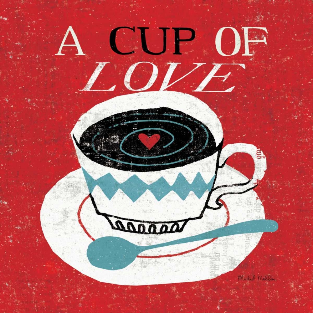 Wall Art Painting id:18179, Name: Vintage Desktop - Coffee, Artist: Mullan, Michael