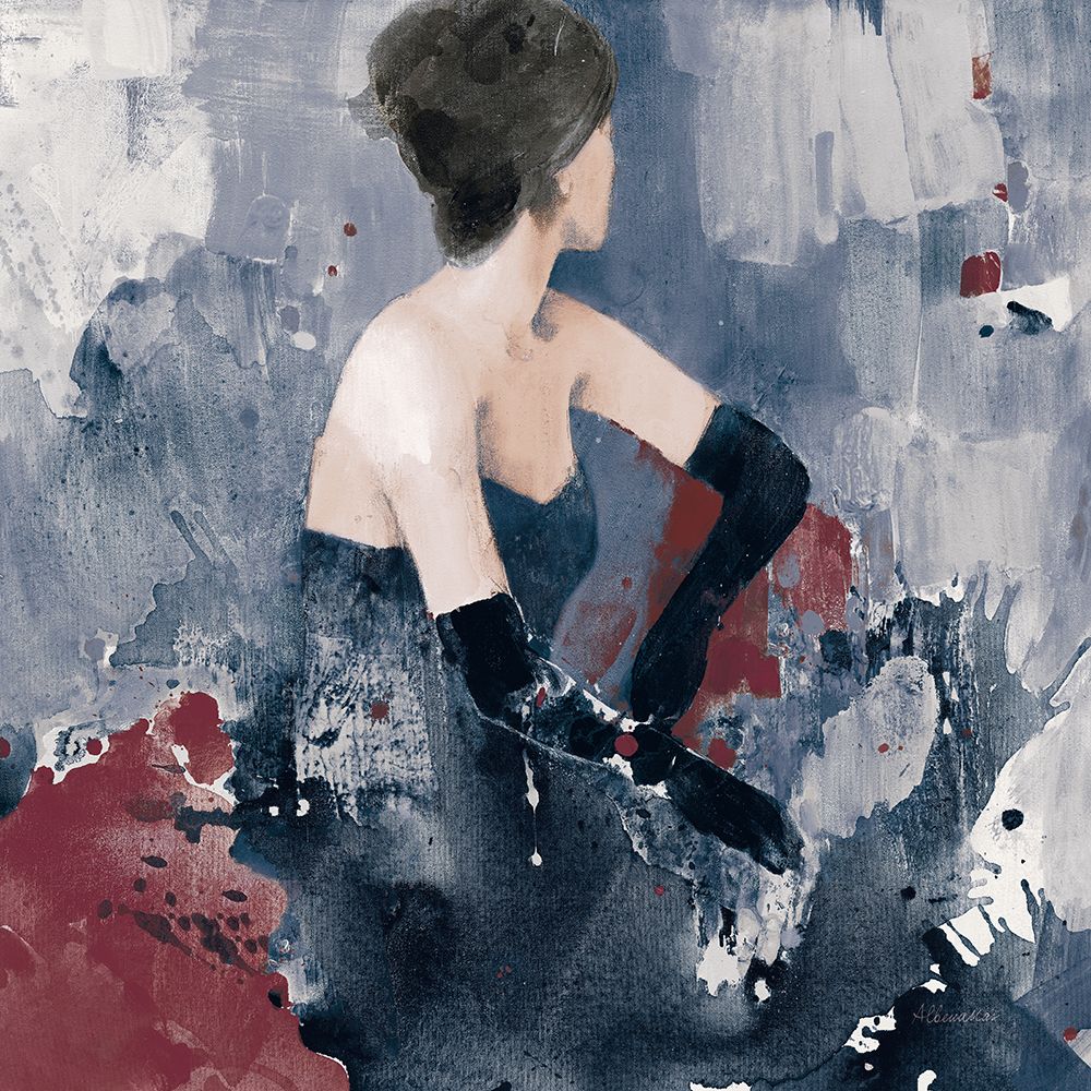 Art Print: Beautiful Gaze I Blue