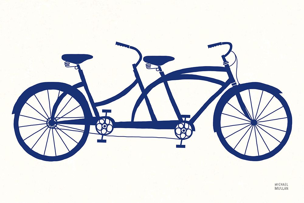 Wall Art Painting id:653868, Name: Lets Cruise Bicycle, Artist: Mullan, Michael
