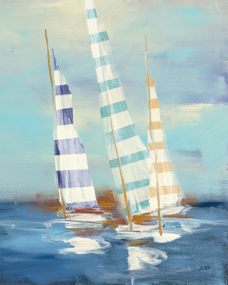 Art Print: Summer Regatta III Stripes
