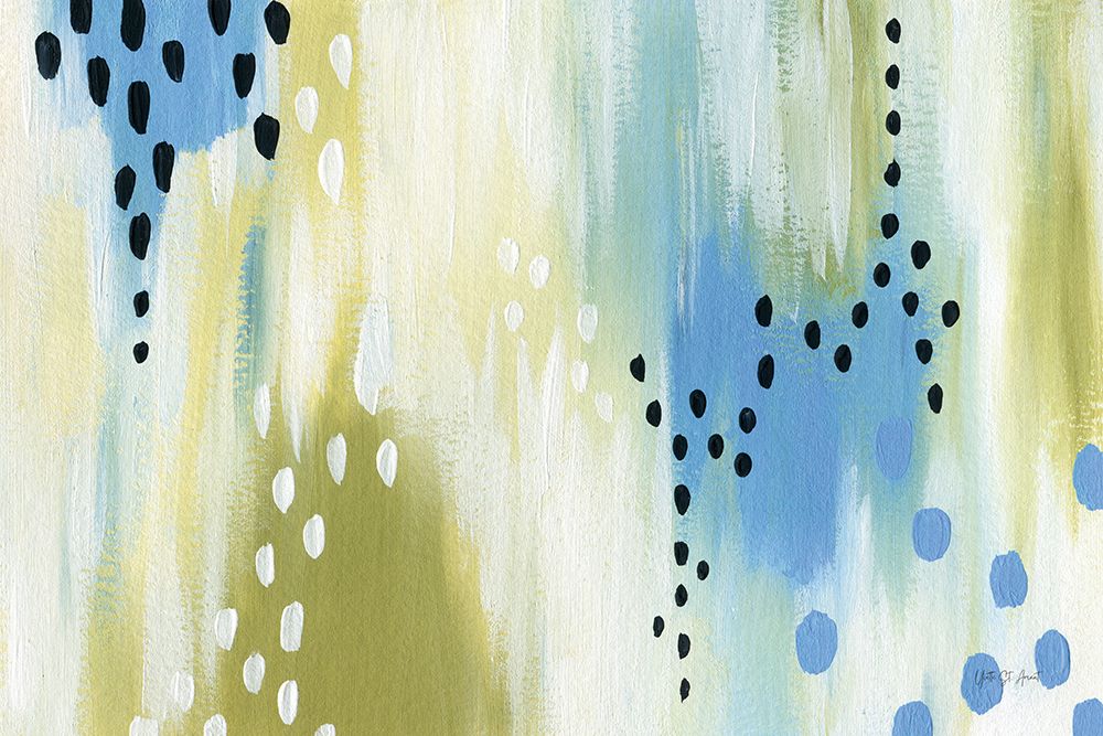 Art Print: Abstract Aqua Vibe