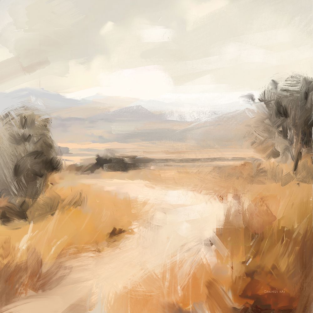 Art Print: Landscape in Yellow Ochre