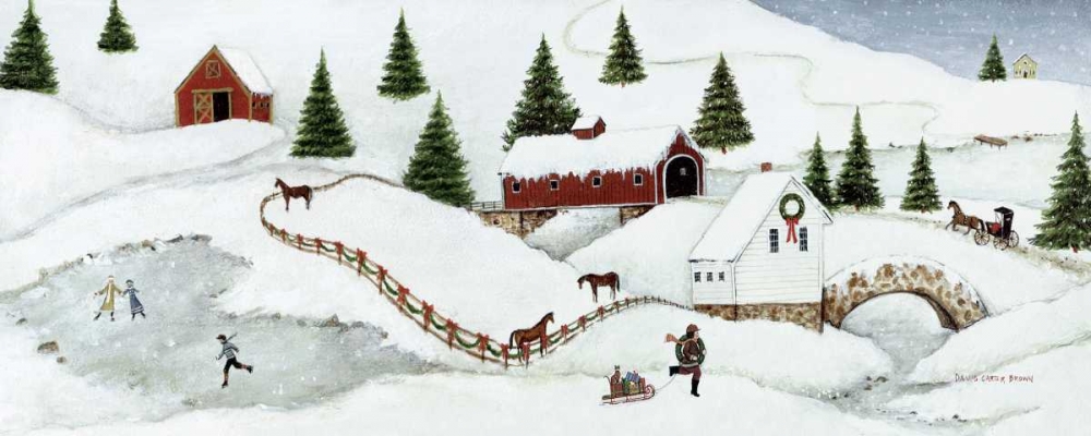 Wall art: Christmas Valley Bridge, by Brown, David Carter