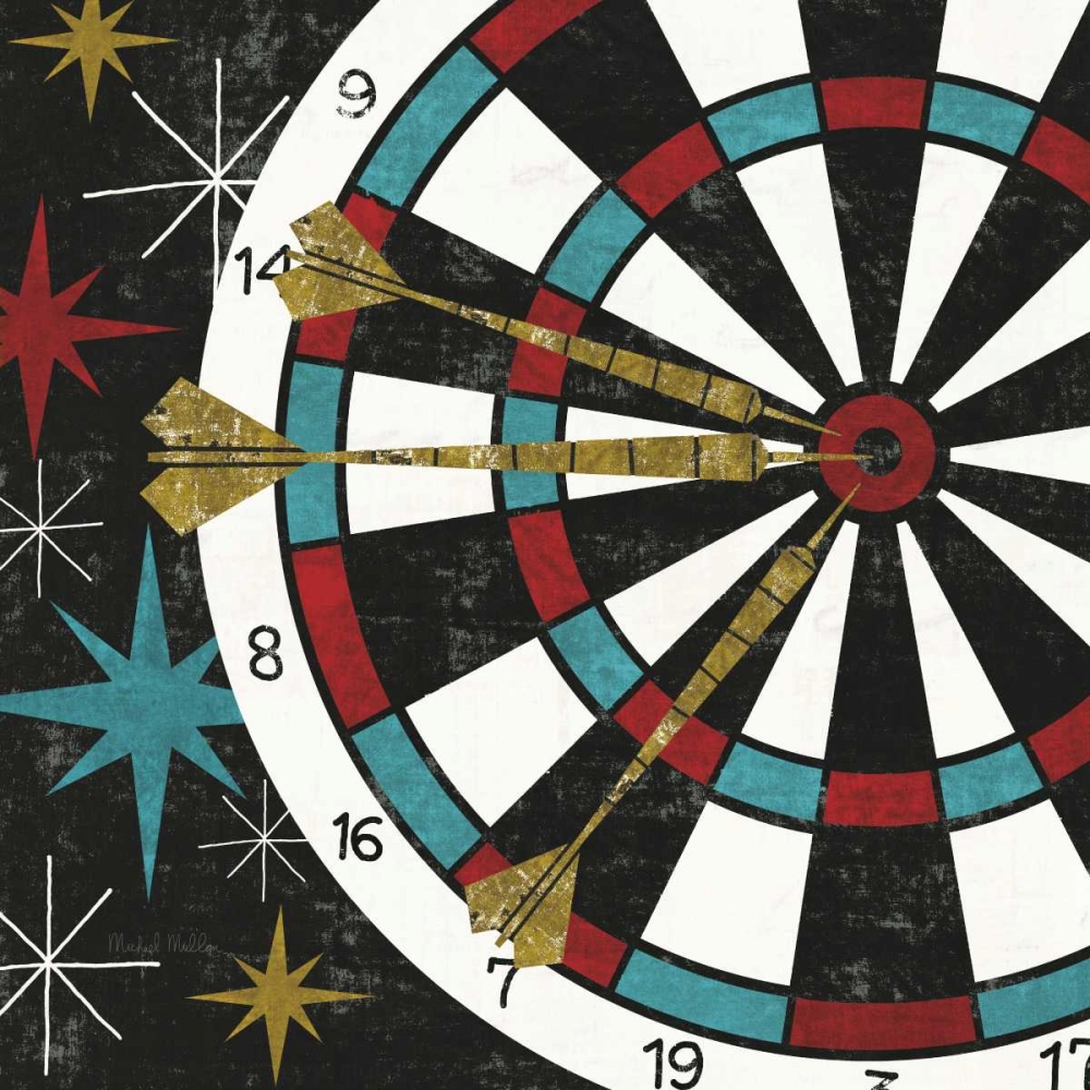 Wall Art Painting id:17960, Name: Vegas - Darts, Artist: Mullan, Michael