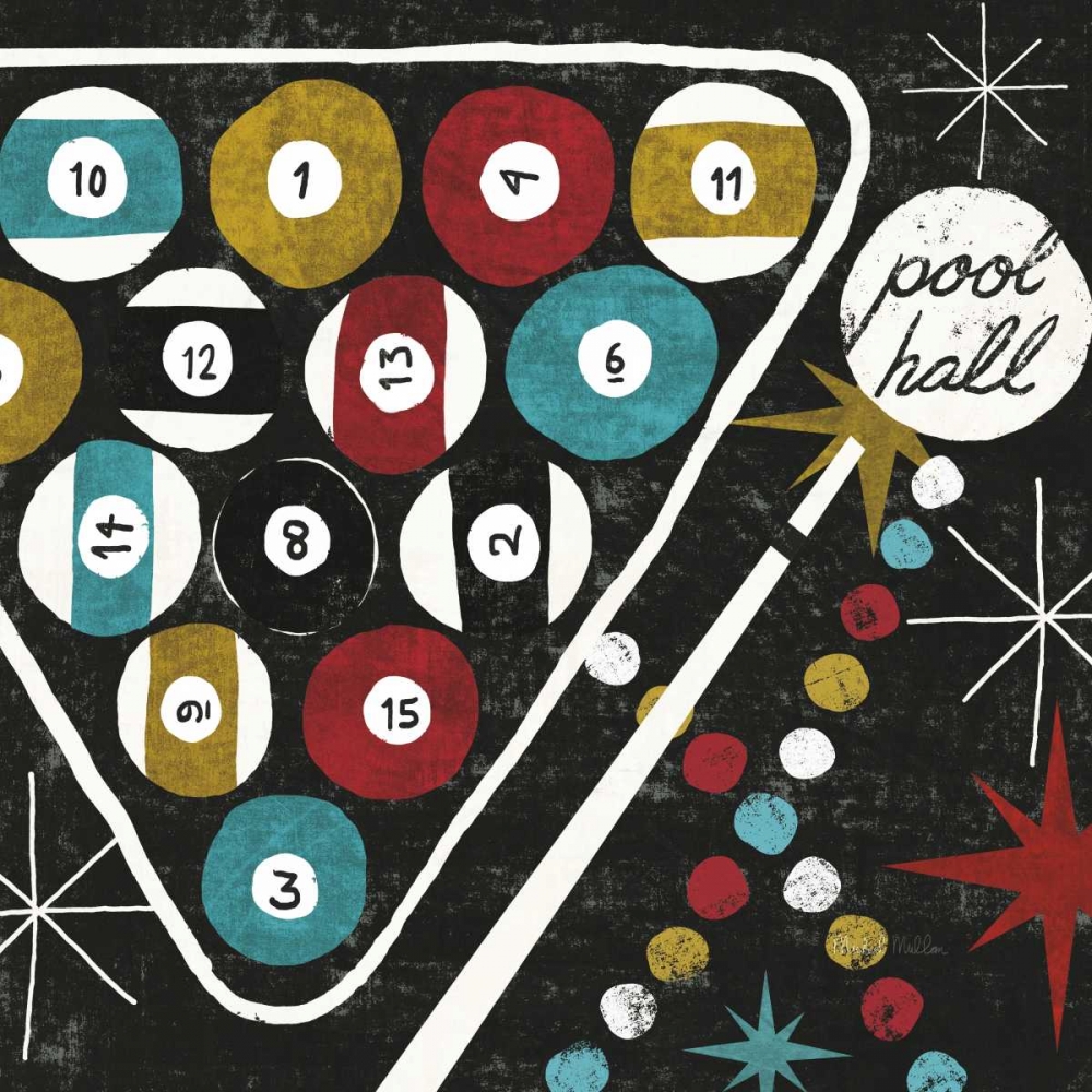 Wall Art Painting id:17684, Name: Vegas - Pool Hall, Artist: Mullan, Michael