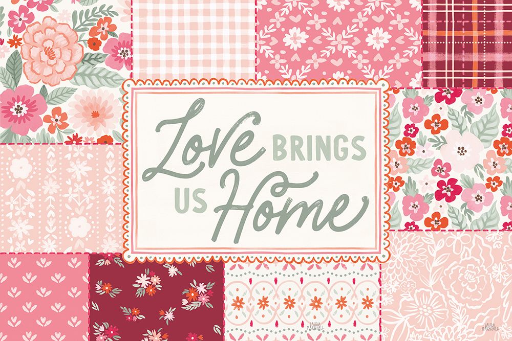 Wall Art Painting id:759339, Name: Blooming Hearts I, Artist: Marshall, Laura