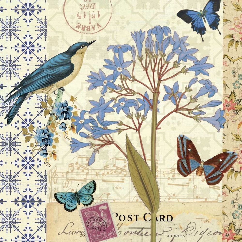 Wall art: Blue Notes I, by Pela