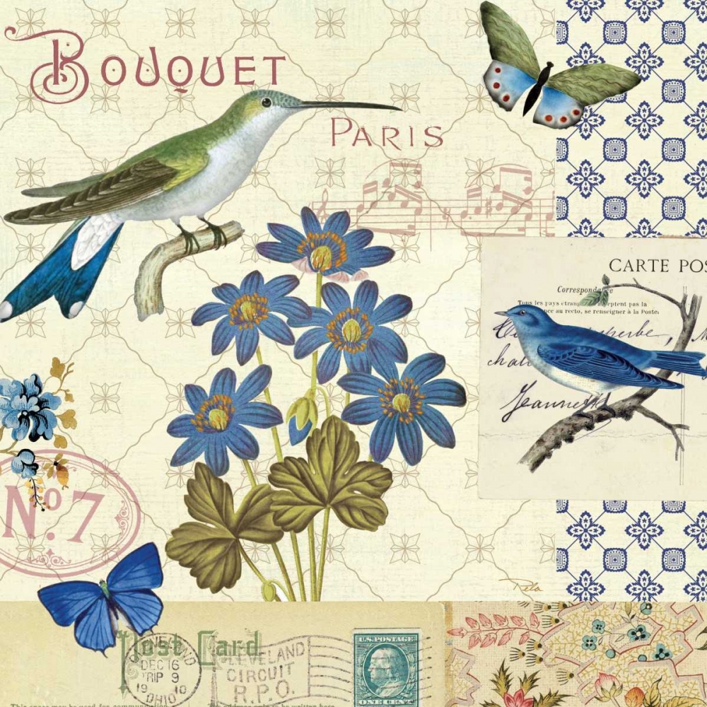 Wall art: Blue Notes III, by Pela