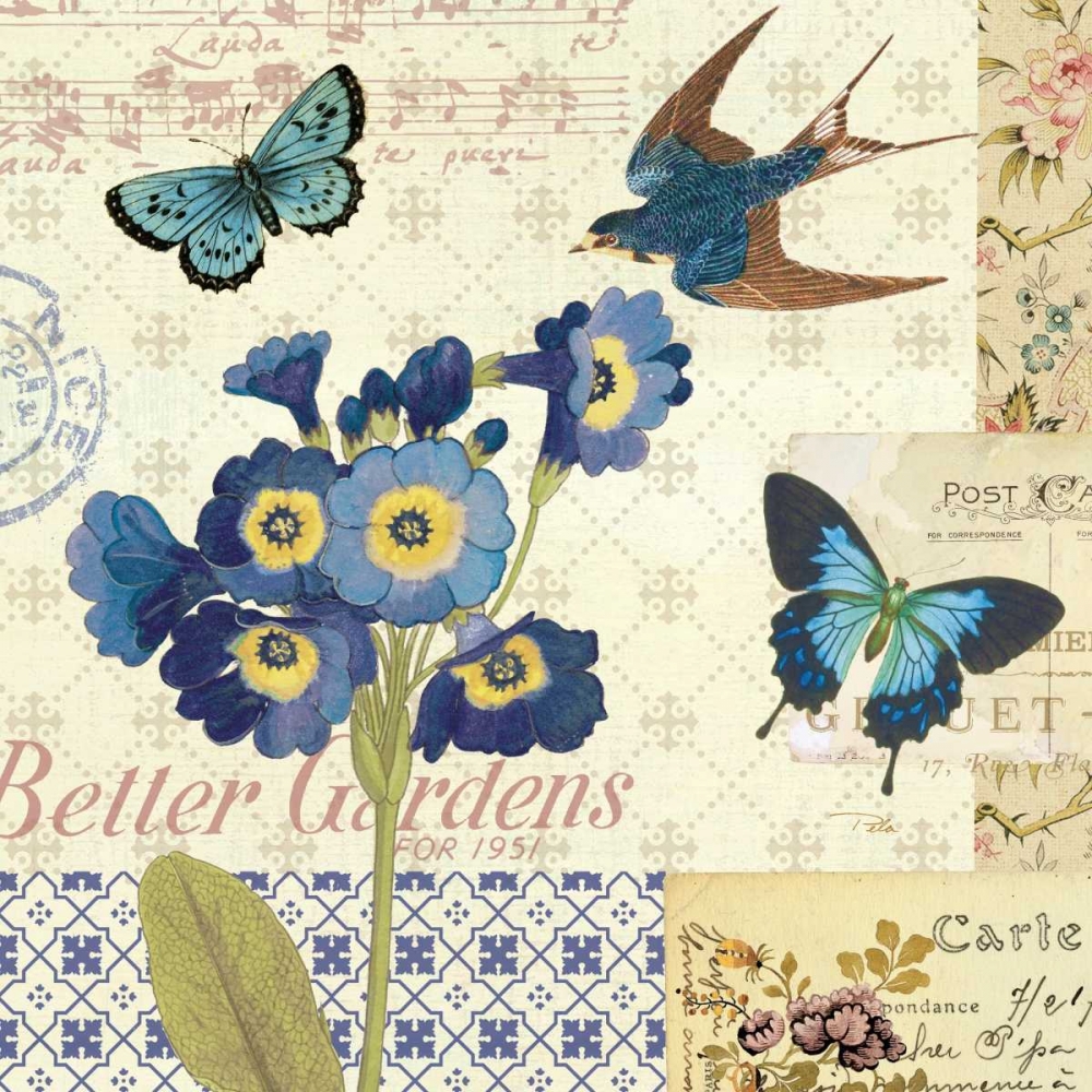 Wall art: Blue Notes IV, by Pela