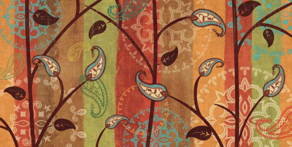 Wall art: Paisley Garden, by Charron, Veronique