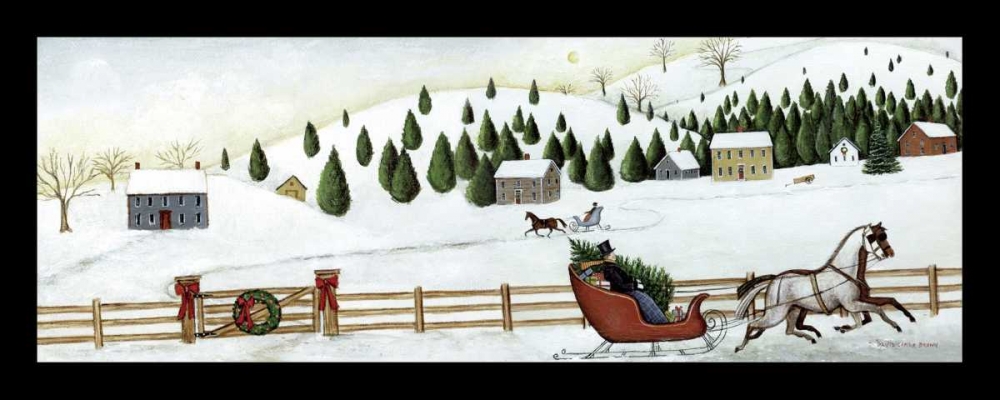 Wall art: Christmas Valley Sleigh, by Brown, David Carter