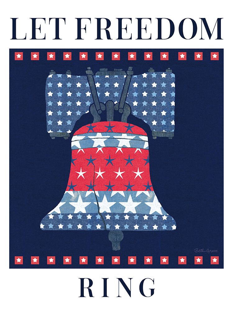 Art Print: Stars and Stripes Freedom Ring