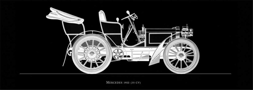 Wall art: Mercedes 1900, by Fantini, Antonio