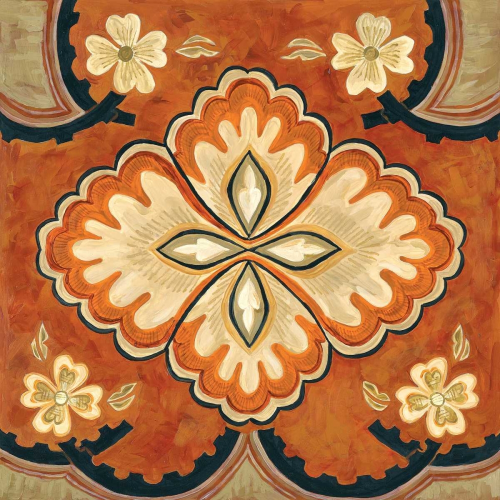 Wall Art Painting id:20598, Name: Kashmir Motif B, Artist: Shelby, Judy
