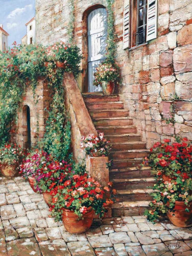 Art Print: Stone Stairway, Perugia