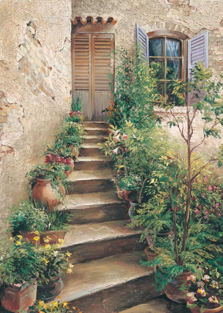 Art Print: Stairway in Provence