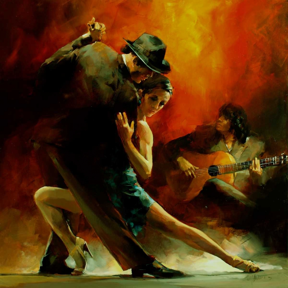 Wall Art Painting id:104486, Name: Tango Argentino III, Artist: Haenraets, Willem