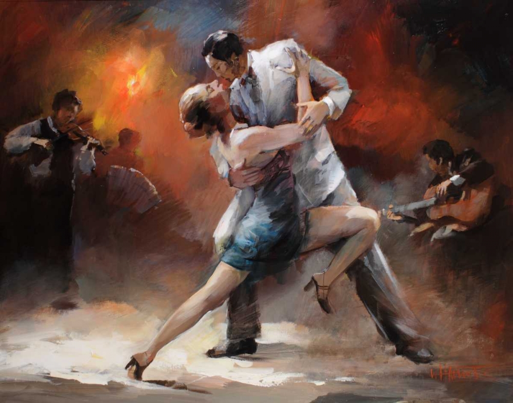 Wall Art Painting id:104487, Name: Tango Argentino IV, Artist: Haenraets, Willem